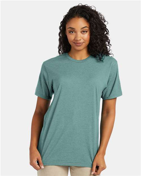 Hanes Perfect-T T-Shirt - Marbled Green Clay - Hanes 4980 Hanes