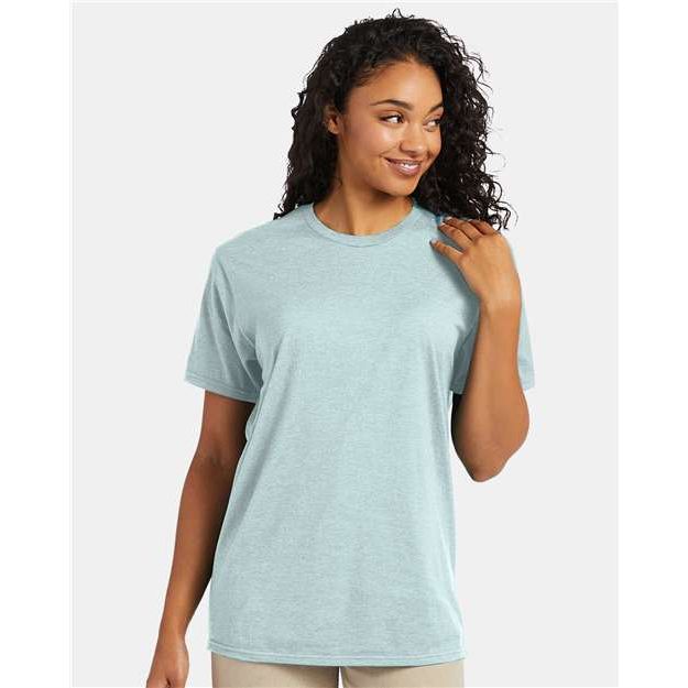 Hanes Perfect-T T-Shirt - Marbled Ice Fall - Hanes 4980 Hanes Marbled Ice Fall S