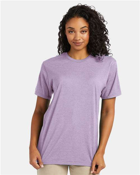 Hanes Perfect-T T-Shirt - Marbled Pale Violet - Hanes 4980 Hanes