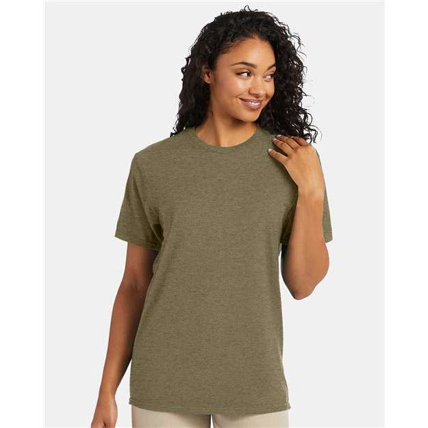 Hanes Perfect-T T-Shirt - Oregano Heather - Hanes 4980 Hanes Oregano Heather S