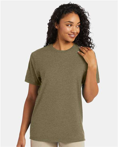 Hanes Perfect-T T-Shirt - Oregano Heather - Hanes 4980 Hanes