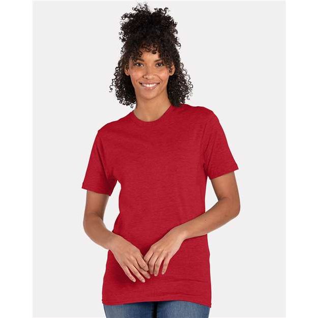 Hanes Perfect-T T-Shirt - Red Pepper Heather - Hanes 4980 Hanes