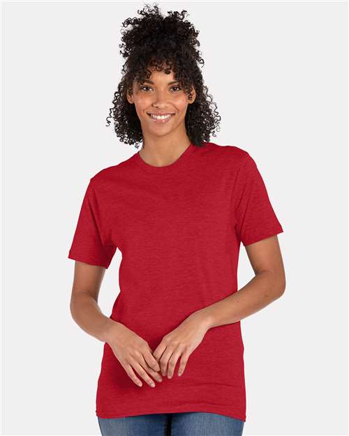 Hanes Perfect-T T-Shirt - Red Pepper Heather - Hanes 4980 Hanes Red Pepper Heather S