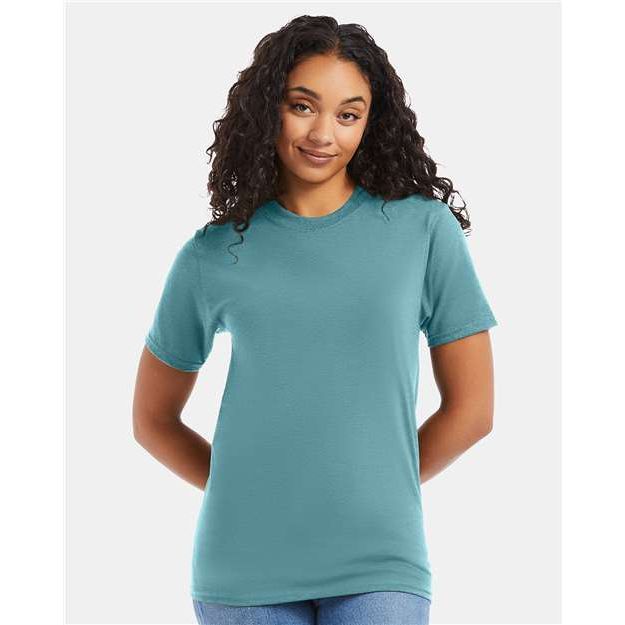 Hanes Beefy-T® T-Shirt - Green Clay - Hanes 5180 Hanes Green Clay S