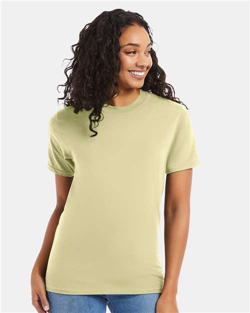 Hanes Beefy-T® T-Shirt - Lemon Meringue - Hanes 5180 Hanes Lemon Meringue S