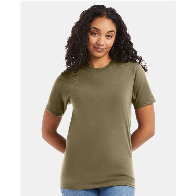 Hanes Beefy-T® T-Shirt - Oregano - Hanes 5180 Hanes Oregano S