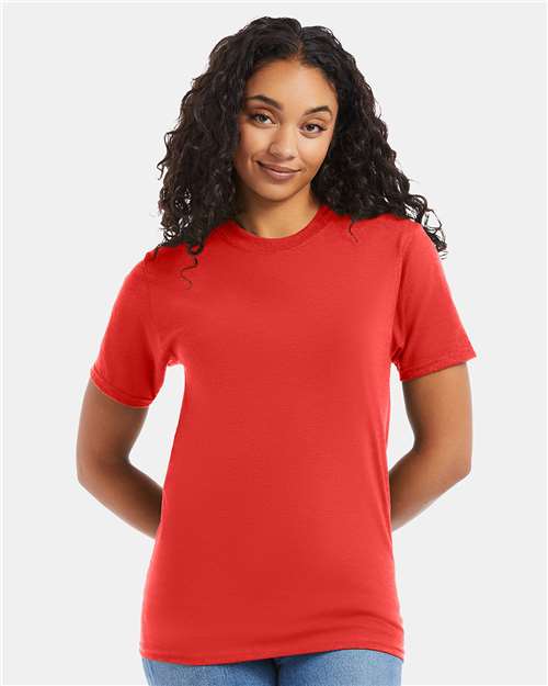 Hanes Beefy-T® T-Shirt - Poppy Red - Hanes 5180 Hanes Poppy Red S