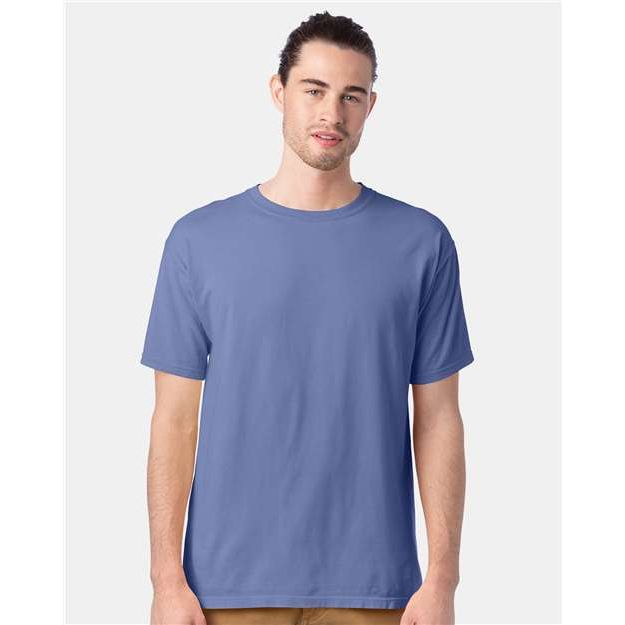 ComfortWash by Hanes Garment-Dyed T-Shirt - Frontier Blue - ComfortWash by Hanes GDH100 ComfortWash by Hanes Frontier Blue S