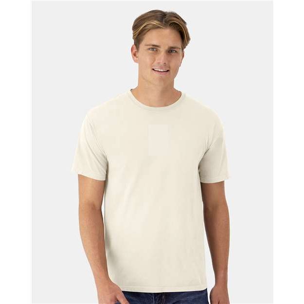 ComfortWash by Hanes Garment-Dyed T-Shirt - Parchment - ComfortWash by Hanes GDH100 ComfortWash by Hanes Parchment S