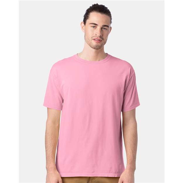 ComfortWash by Hanes Garment-Dyed T-Shirt - Cotton Candy - ComfortWash by Hanes GDH100 ComfortWash by Hanes Cotton Candy S