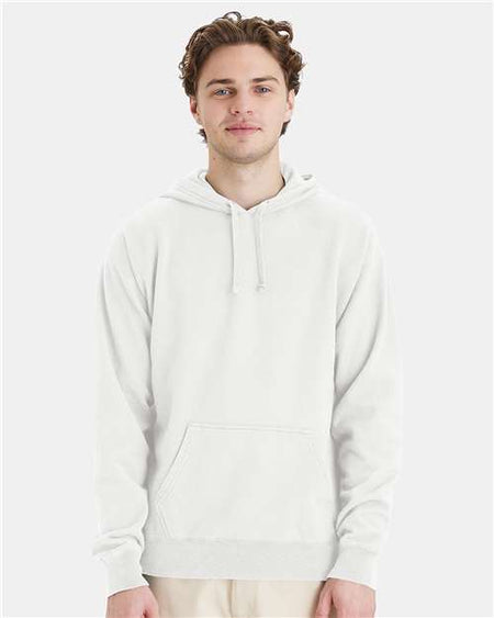 ComfortWash by Hanes Garment-Dyed Hooded Sweatshirt - White - ComfortWash by Hanes GDH450 ComfortWash by Hanes