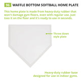 Champion Sports WAFFLE BOTTOM HOME PLATE