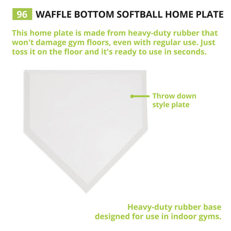 Champion Sports WAFFLE BOTTOM HOME PLATE