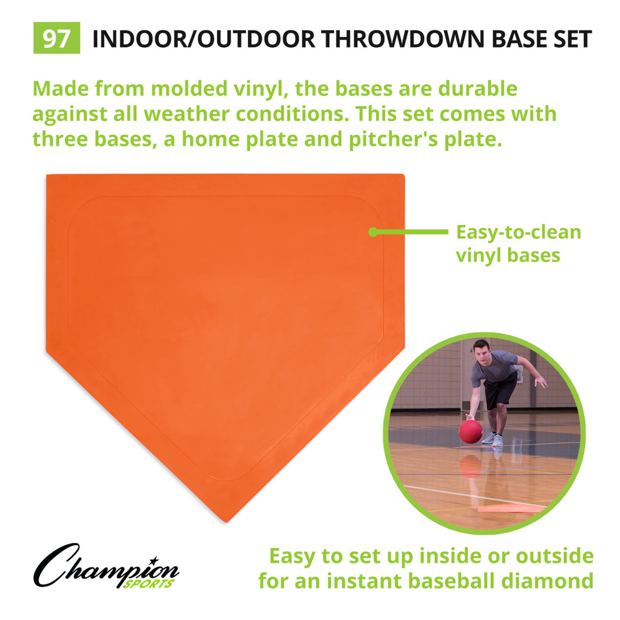 INDOOR/OUTDOOR THROWDOWN BASE SET WHITE