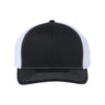 Richardson 112+ R-Flex Adjustable Trucker Cap - Richardson 112PL Richardson Black/ White Adjustable