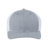 Richardson 112+ R-Flex Adjustable Trucker Cap - Richardson 112PL Richardson Heather Grey/ White Adjustable
