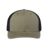 Richardson 112+ R-Flex Adjustable Trucker Cap - Richardson 112PL Richardson Loden Green/ Black Adjustable