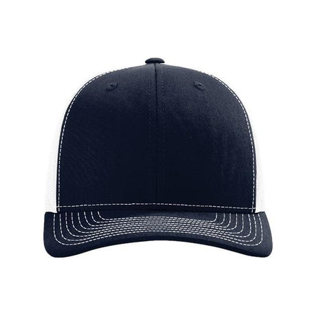 Richardson Sustainable Trucker Cap - Richardson 112RE Richardson Navy/ White Adjustable