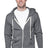 Royal Apparel 97150 Unisex Organic RPET French Terry Zip Hoodie - Heather Ash