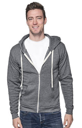 Royal Apparel 97150 Unisex Organic RPET French Terry Zip Hoodie - Heather Ash