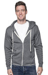 Royal Apparel 97150 Unisex Organic RPET French Terry Zip Hoodie - Heather Ash