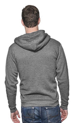 Royal Apparel 97150 Unisex Organic RPET French Terry Zip Hoodie - Heather Ash
