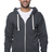 Royal Apparel 97150 Unisex Organic RPET French Terry Zip Hoodie - Heather Coal