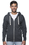 Royal Apparel 97150 Unisex Organic RPET French Terry Zip Hoodie - Heather Coal