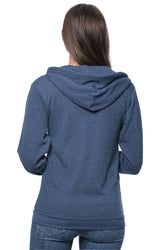 Royal Apparel 97150 Unisex Organic RPET French Terry Zip Hoodie - Heather Dusk