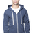Royal Apparel 97150 Unisex Organic RPET French Terry Zip Hoodie - Heather Dusk