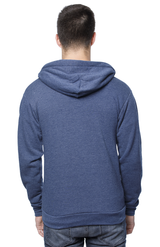 Royal Apparel 97150 Unisex Organic RPET French Terry Zip Hoodie - Heather Dusk