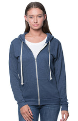 Royal Apparel 97150 Unisex Organic RPET French Terry Zip Hoodie - Heather Dusk