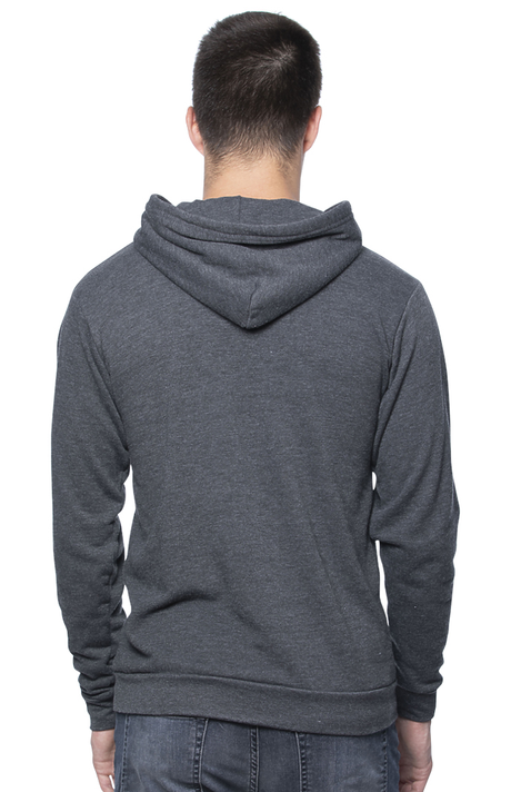 Royal Apparel 97155 Unisex Organic RPET French Terry Pullover Hoodie - Heather Coal