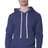 Royal Apparel 97155 Unisex Organic RPET French Terry Pullover Hoodie - Heather Dusk