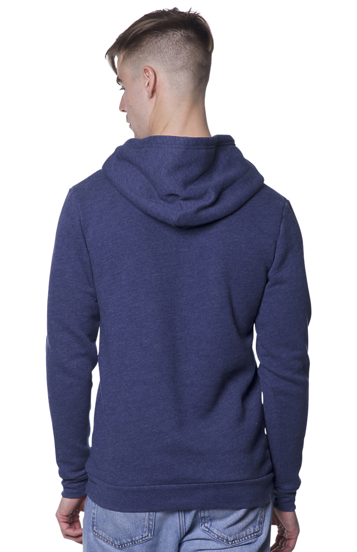 Royal Apparel 97155 Unisex Organic RPET French Terry Pullover Hoodie - Heather Dusk