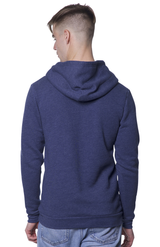 Royal Apparel 97155 Unisex Organic RPET French Terry Pullover Hoodie - Heather Dusk