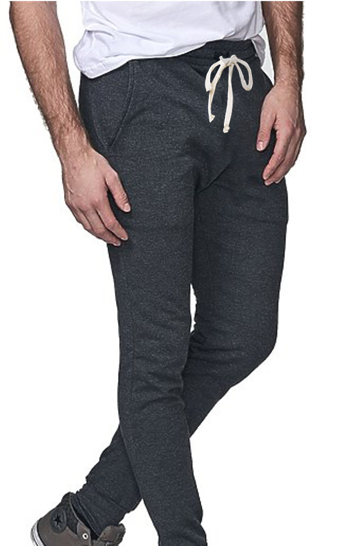 Royal Apparel 97177 Unisex Organic RPET French Terry Jogger Pant - Heather Coal