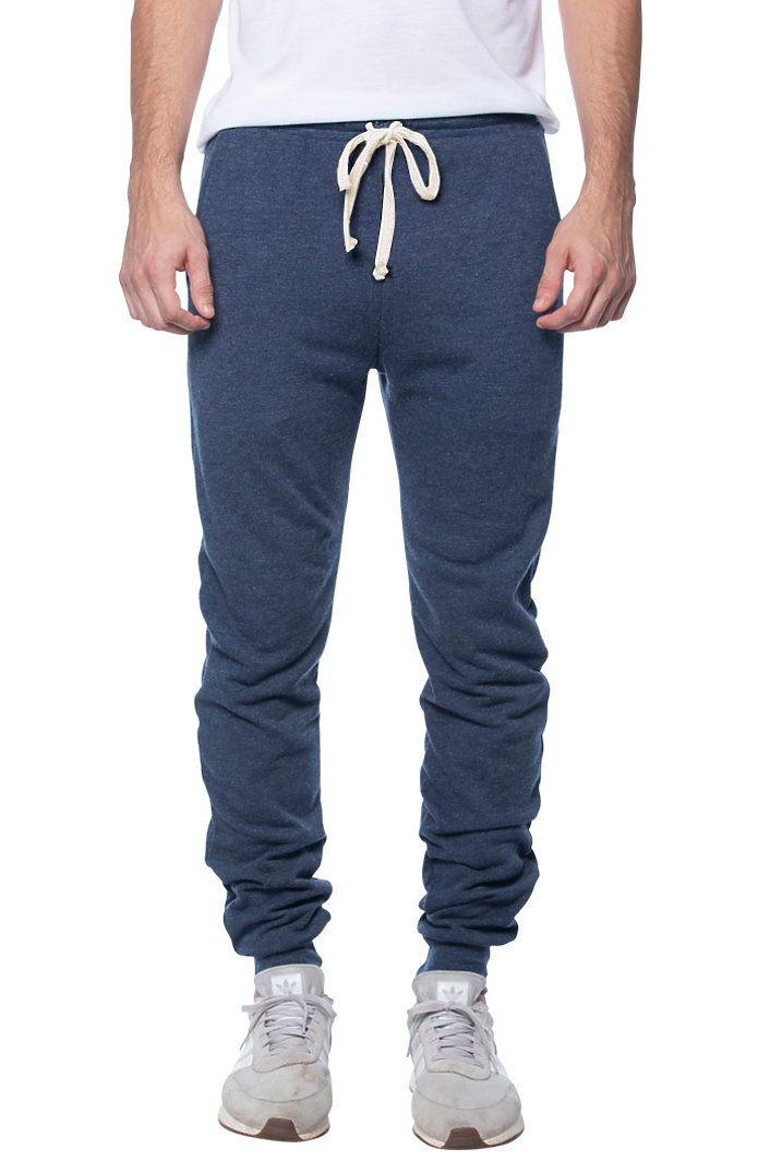 Royal Apparel 97177 Unisex Organic RPET French Terry Jogger Pant - Heather Dusk