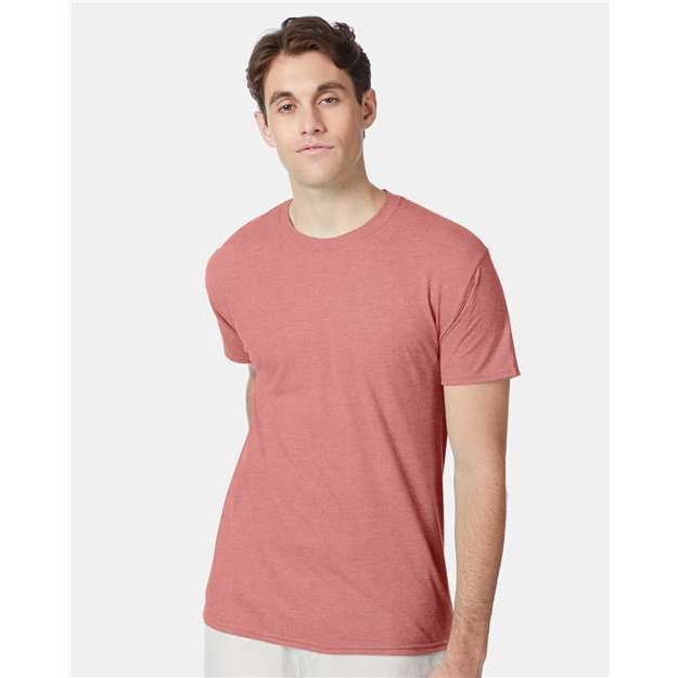 Hanes Perfect-T Triblend T-Shirt - Mauve Heather - Hanes 42TB Hanes Mauve Heather S