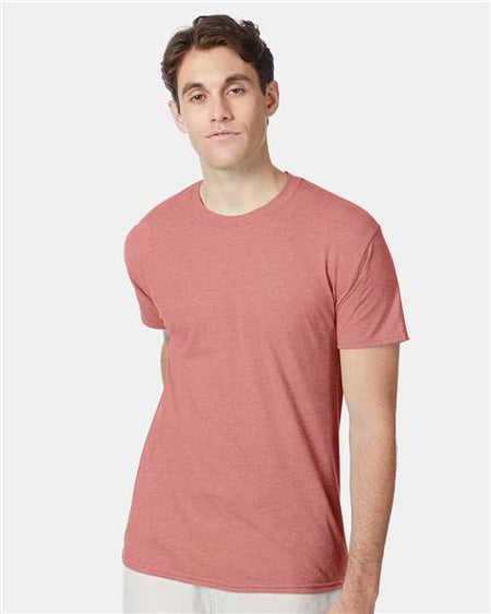 Hanes Perfect-T Triblend T-Shirt - Mauve Heather - Hanes 42TB Hanes