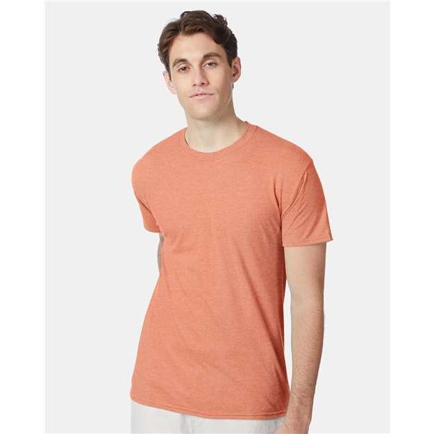 Hanes Perfect-T Triblend T-Shirt - Cantaloupe Heather - Hanes 42TB Hanes Cantaloupe Heather S