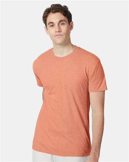 Hanes Perfect-T Triblend T-Shirt - Cantaloupe Heather - Hanes 42TB Hanes