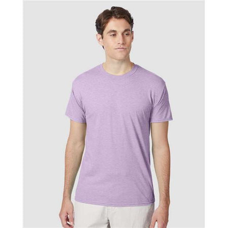 Hanes Perfect-T Triblend T-Shirt - Pale Violet Heather - Hanes 42TB Hanes Pale Violet Heather S