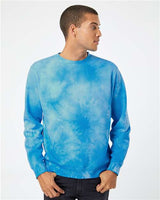 Independent Trading Co. Unisex Midweight Tie-Dyed Crewneck Sweatshirt - Independent Trading Co. PRM3500TD