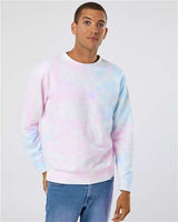 Independent Trading Co. Unisex Midweight Tie-Dyed Crewneck Sweatshirt - Independent Trading Co. PRM3500TD