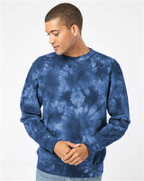 Independent Trading Co. Unisex Midweight Tie-Dyed Crewneck Sweatshirt - Independent Trading Co. PRM3500TD