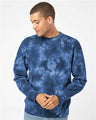 Independent Trading Co. Unisex Midweight Tie-Dyed Crewneck Sweatshirt - Independent Trading Co. PRM3500TD