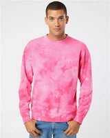 Independent Trading Co. Unisex Midweight Tie-Dyed Crewneck Sweatshirt - Independent Trading Co. PRM3500TD