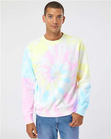 Independent Trading Co. Unisex Midweight Tie-Dyed Crewneck Sweatshirt - Independent Trading Co. PRM3500TD