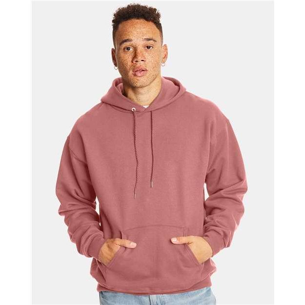 Hanes Ultimate Cotton® Hooded Sweatshirt - Mauve - Hanes F170 Hanes